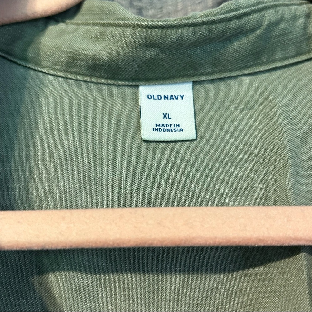 Old Navy Olive Green Long Sleeve Dress/Tunic - Picture 4 of 4